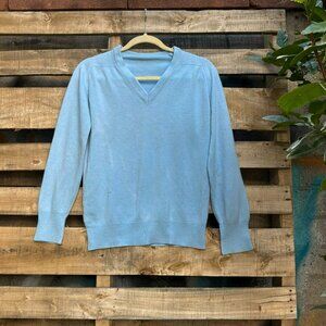 Light Blue V-Neck Sweater